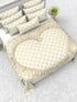 The White Moss Valentine Heart Winter comforter with 2 pillow covers